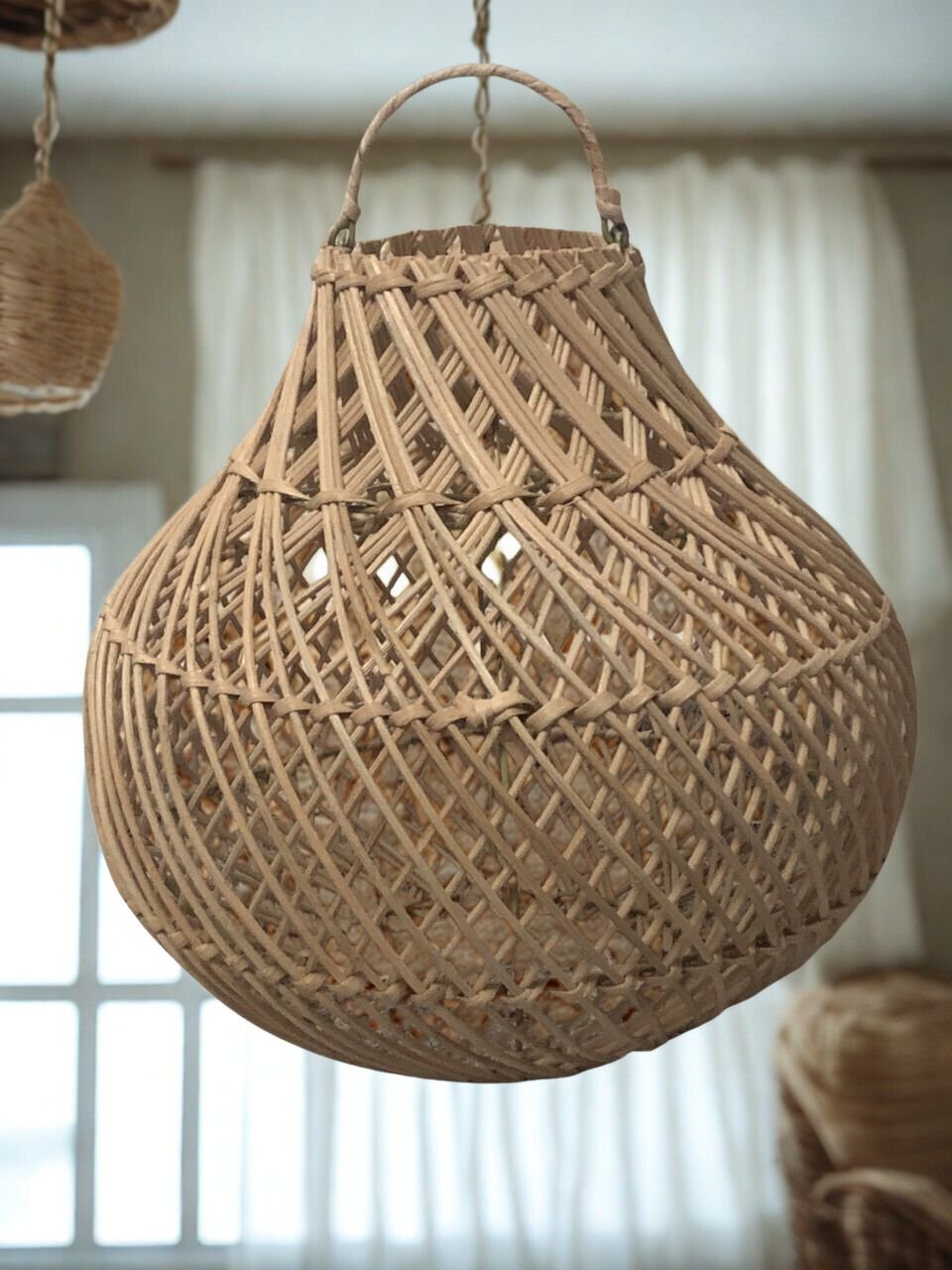 Pantalla de lámpara Ratán - Mandala