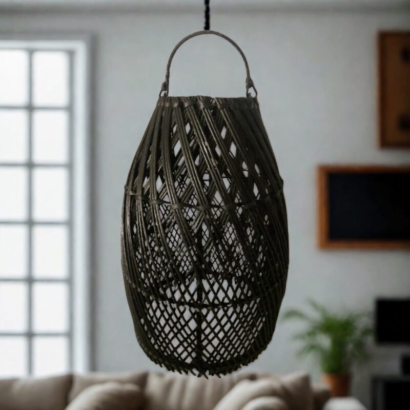 Pantalla de lámpara Ratán - Ayana- Cruz