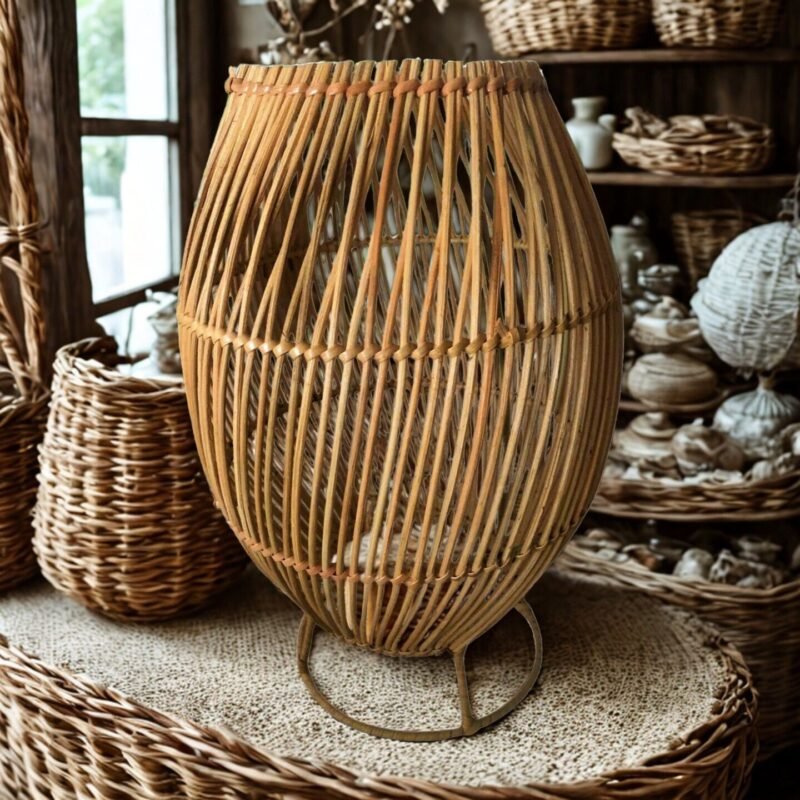 Lámpara de Mesa de Ratán Ermera